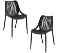 RegalosMiguel Pack 2 Sillas Kusin - Negro