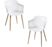 Pack 2 sillas lisy - blanco