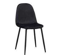 RegalosMiguel Pack 2 Sillas Teok Black Terciopelo - Negro