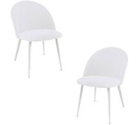 Regalos Miguel - Pack 2 Sillas White Vint Tela - Blanco