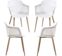 Pack 4 sillas lisy - blanco