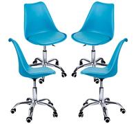 RegalosMiguel Pack 4 Sillas Neo - Azul claro
