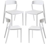 RegalosMiguel Pack 4 Sillas Shine - Blanco