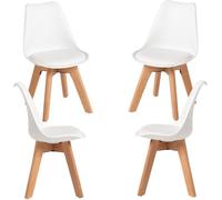 RegalosMiguel Pack 4 Sillas Synk Kid (Infantil) - Blanco