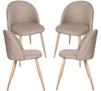 RegalosMiguel Pack 4 Sillas Vint Tela - Beige