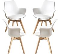 Pack 4 sillones synk - blanco