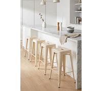 Regalos Miguel - Pack 4 Taburetes Torix Altos 76 cm - Beige