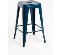 RegalosMiguel Pack 4 Taburetes Torix Bajos 65 cm - Azul Petróleo