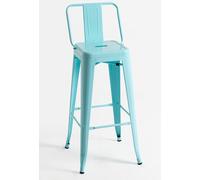 RegalosMiguel Pack 4 Taburetes Torix Respaldo 100 cm - Azul cielo