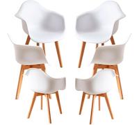 RegalosMiguel Pack 6 Sillas Belu - Blanco