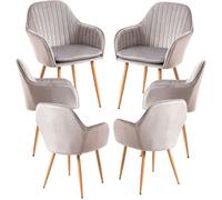 RegalosMiguel Pack 6 Sillas Chic - Gris