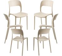 RegalosMiguel Pack 6 Sillas Inis - Beige