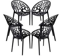 RegalosMiguel Pack 6 Sillas Nido - Negro