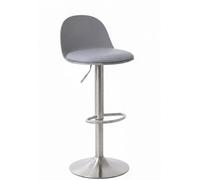 RegalosMiguel Pack 6 Taburetes Alto Regulable Vexa - Gris claro
