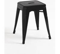 RegalosMiguel Pack 6 Taburetes Torix Pequeños 45 cm - Negro mate
