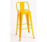 Regalos Miguel - Packs Taburetes Altos - Pack 6 Taburetes Torix Respaldo 100 cm - Amarillo yellow