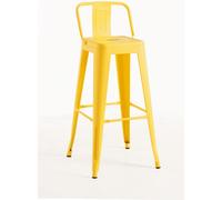 Regalos Miguel - Packs Taburetes Altos - Pack 6 Taburetes Torix Respaldo 100 cm - Amarillo Cuarzo yellow
