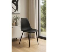 Regalos Miguel - Sillas Comedor - Silla Black Teok Polipiel - Negro