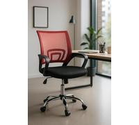 Regalos Miguel - Silla de Oficina Rojo y Negra Midi Pro | Máxima Ergonomía - Ideal para Escritorio y Gaming