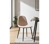 RegalosMiguel Silla Teok Black Terciopelo - Beige