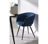 RegalosMiguel Silla Widny Black Terciopelo - Azul