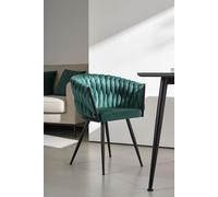 RegalosMiguel Silla Widny Black Terciopelo - Verde