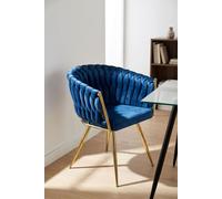 RegalosMiguel Silla Widny Golden Terciopelo - Azul