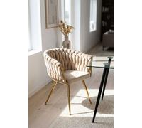 Regalos Miguel - Sillas Comedor - Silla Widny Golden Terciopelo - Beige