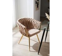 Regalos Miguel - Sillas Comedor - Silla Widny Golden Terciopelo - Champán