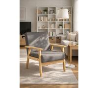RegalosMiguel Sillón Domo Tela - Gris claro