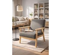 RegalosMiguel Sillón Domo Tela - Gris oscuro