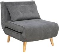 RegalosMiguel Sofá Cama Rime Tela - Gris oscuro