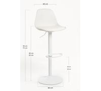 Regalos Miguel - Taburetes Cocina - Taburete Tulipa Total - Blanco