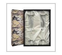 RegaloVip.es - Copas Champán Bohemia, Estuche de Lujo Postal. Cristal de Bohemia, Regalos personalizados y originales, copas personalizadas, brindis con emoción, regalo bodas, 25 aniversario, 50 anive