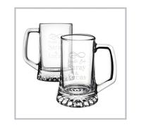 RegaloVip.es - Pack 1 a 12 Jarra Cerveza, jarra personalizada, regalo hombre, regalo único, regalos personalizados, regalos para comuniones, bodas y bautizos, amantes de la cerveza.