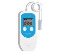 Registrador de datos de humedad de temperatura USB|Plástico|Pantalla LCD para transporte de almacenamiento de cadena fría