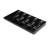 Registro de Cinco Cajones de Efectivo de Cuadr¨ªcula, Ranura para Monedas Insertar Almacenamiento de Monedas de Bandeja de Monedas (Negro)