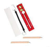 Regla cuadrada Engineer de 29 cm con burbuja de nivel (rojo) | Rotación de 180 grados, medición multiángulo, alineación precisa, tamaño compacto de 29 cm, fácil de transportar