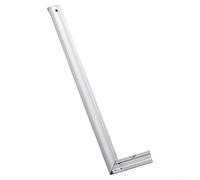 Regla de acero inoxidable de ángulo recto con doble métrica y para marcas de escala imperial para tareas precisas de diseño y alineación (30 cm)