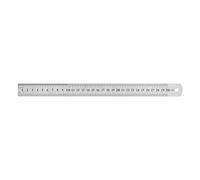 Regla de Borde Recto, Regla Plana de 30 cm, Reglas de Acero Inoxidable con 2 Unidades de Medida, Regla Metálica de Escala Clara, Doble Regla Lateral para Dibujar
