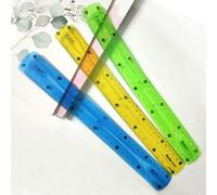 Regla flexible de 3 piezas, regla de plástico suave de 30 cm, flexible, inastillable, flexible, irrompible, segura, suave, transparente, regla plana de plástico recto de 12 pulgadas para el hogar, la