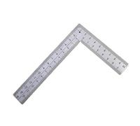 Regla Metalica Mini regla de precisión acero inoxidable en forma L doble cara: herramienta medición alta for diseños cuero y metal(L)