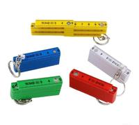 Regla plegable de bolsillo 50cm para proyectos de bricolaje de carpintería | Material resistente e inastillable, resistente al desgaste diario, tamaño plegado compacto 6,5 x 2,3 cm, escala métrica