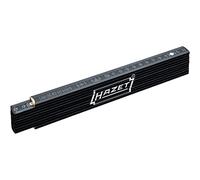 Regla plegable HAZET 2154-200 I regla para metros de 2 m, escala: mm y cm, impresa por ambas caras I herramienta de medición con juntas internas para escala continua, clase de precisión CE III".
