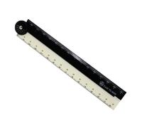 Regla plegable plana Flexible transparente de 30cm, 3 uds, Flexible para oficina, aprendizaje escolar, dibujo, medición transparente de plegable