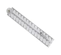 Regla plegable plana Flexible transparente de 30cm, 3 uds, Flexible para oficina, aprendizaje escolar, dibujo, medición transparente de plegable