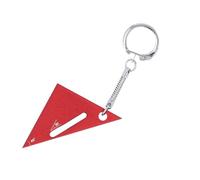 Regla Triangular para Carpintería, Regla de ángulo de Posicionamiento de ángulo de Trazado de 90, 45 y 30 Grados, Mini Escuadra, Herramienta de Medición de Carpintero (rojo)