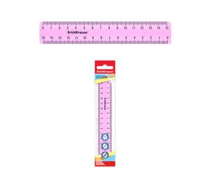 Reglas marca erichkrause modelo erichkrause regla pastel - 15cm - rosa