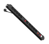 Regleta 10 enchufes protección infantil 2 interruptores MCE10