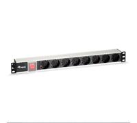 Equip 8 tomas DIN aluminio para rack 19'' 1U - Regleta